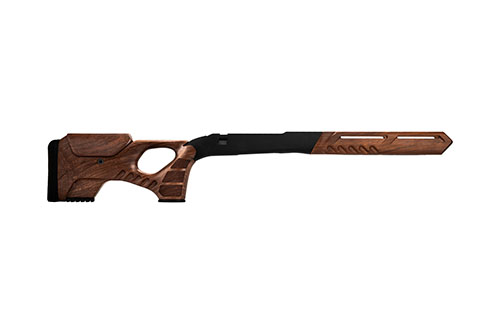 WOOX Cobra Precision Stock łączy ręcznie wykonany orzech amerykański z aluminium AA 7075, oferując stabilność, ergonomiczną konstrukcję i modułowość.